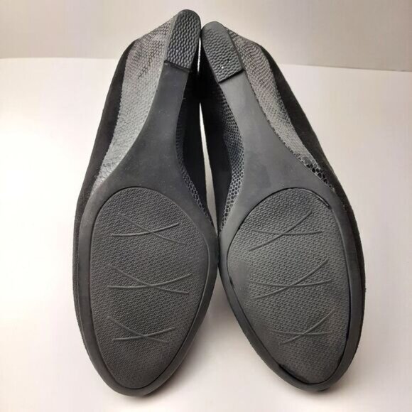 IMPO Tabitha Wedge Ankle Boot Bootie Faux Suede Black Sz 9.5 - Picture 14 of 14